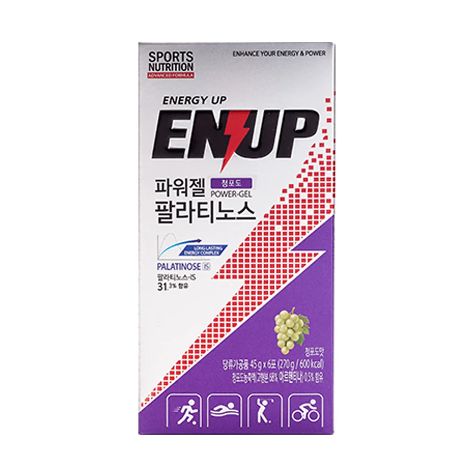 ENUP Power-Gel Palatinose #Green Grape 6 Sticks