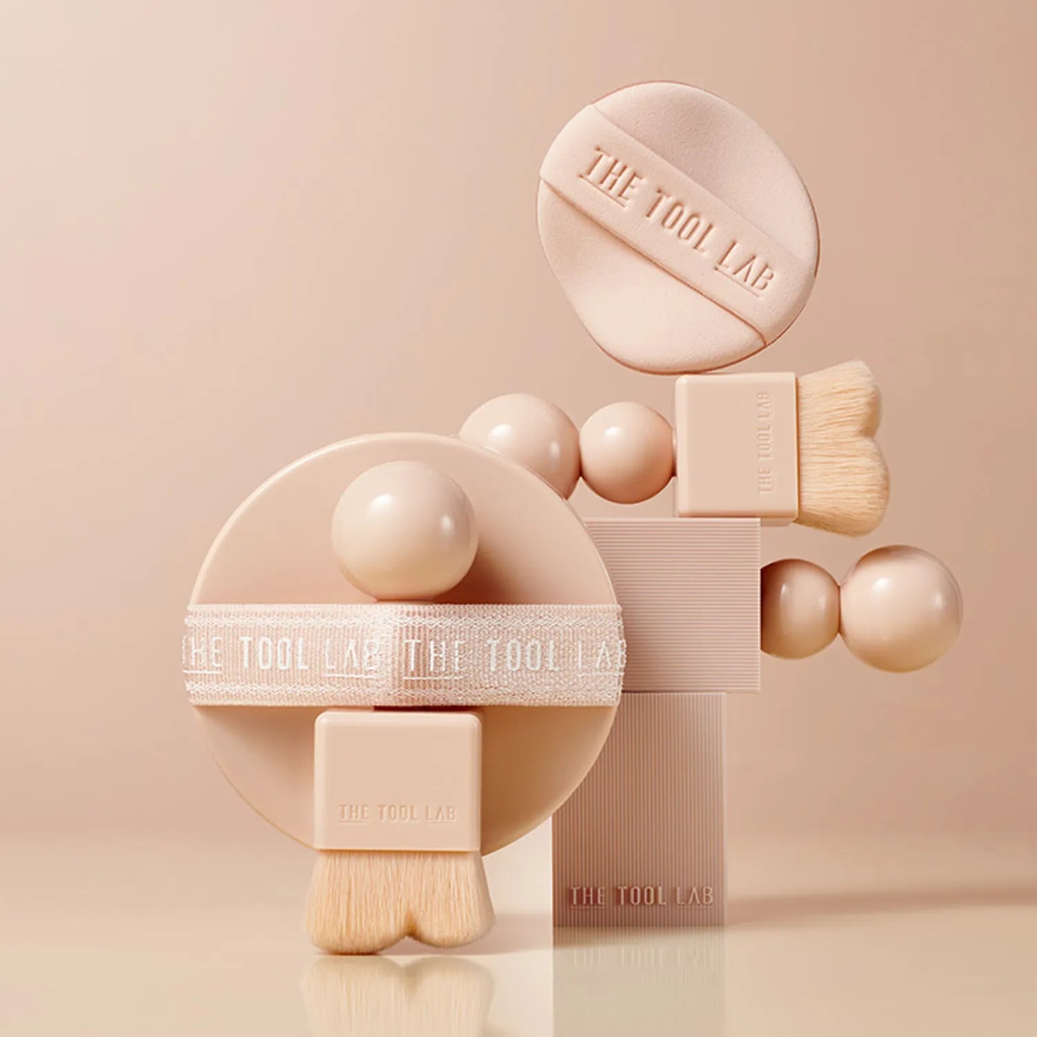 THE TOOL LAB Stamp Skin Fit Cushion #Glow [BRUSH SET]
