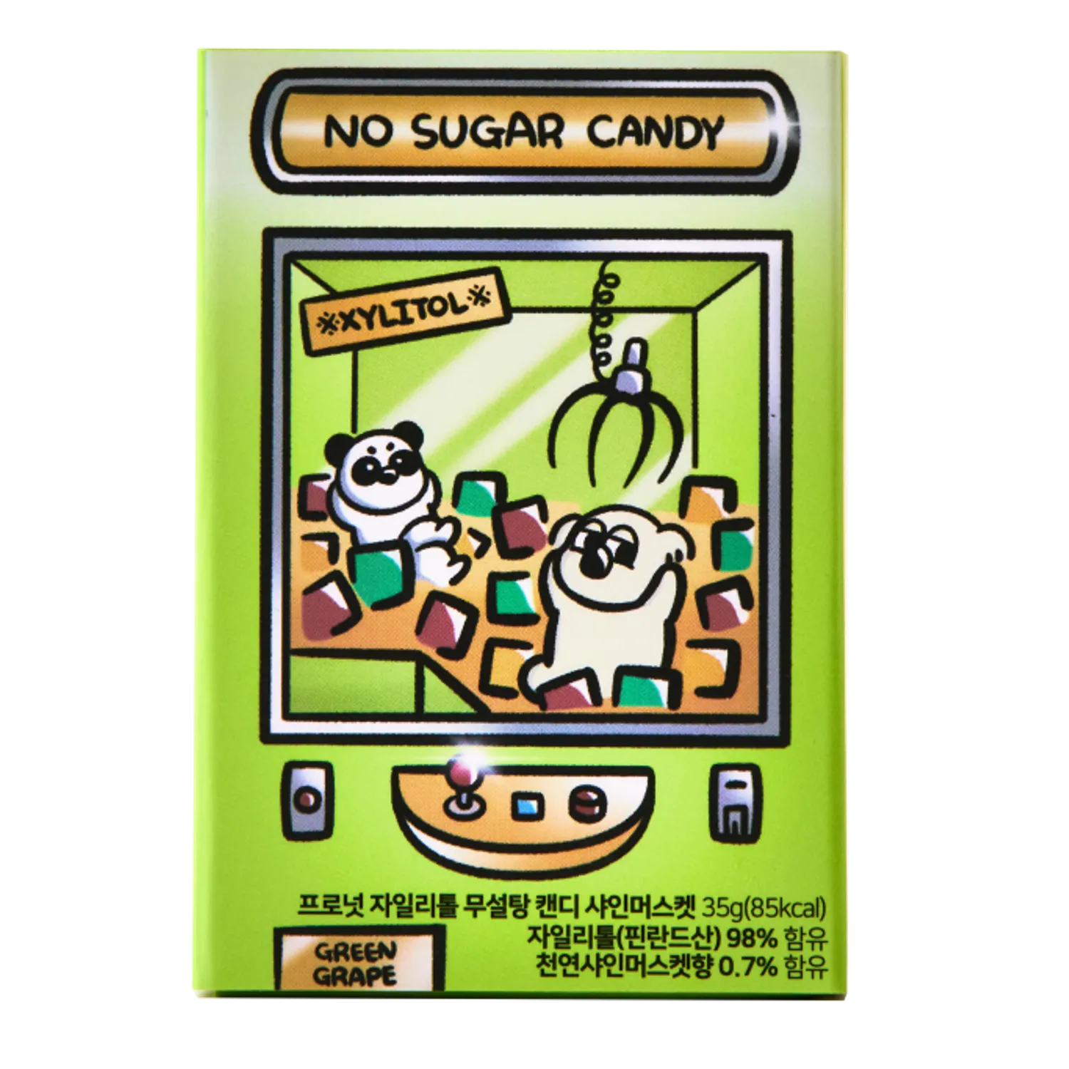 PRONUT No-Sugar Xylitol Candy #Green Grape 30g