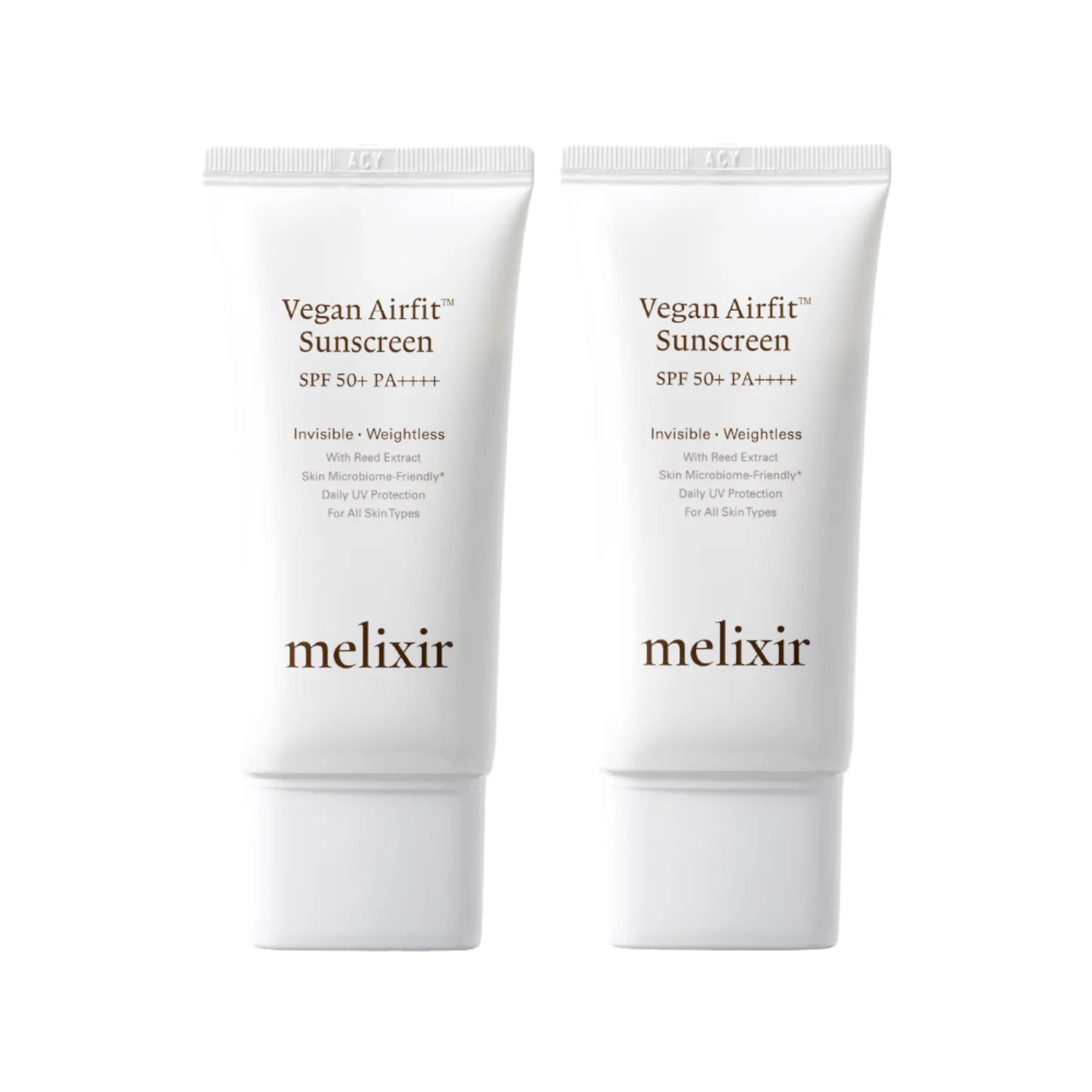 melixir Vegan Airfit Sunscreen (SPF 50+ PA++++) 50ml*2ea