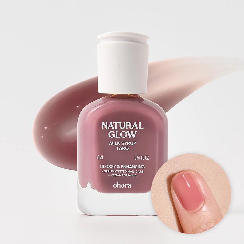 ohora Natural Glow Milk Syrup Nail Strengthener 15ml (10 Colors)