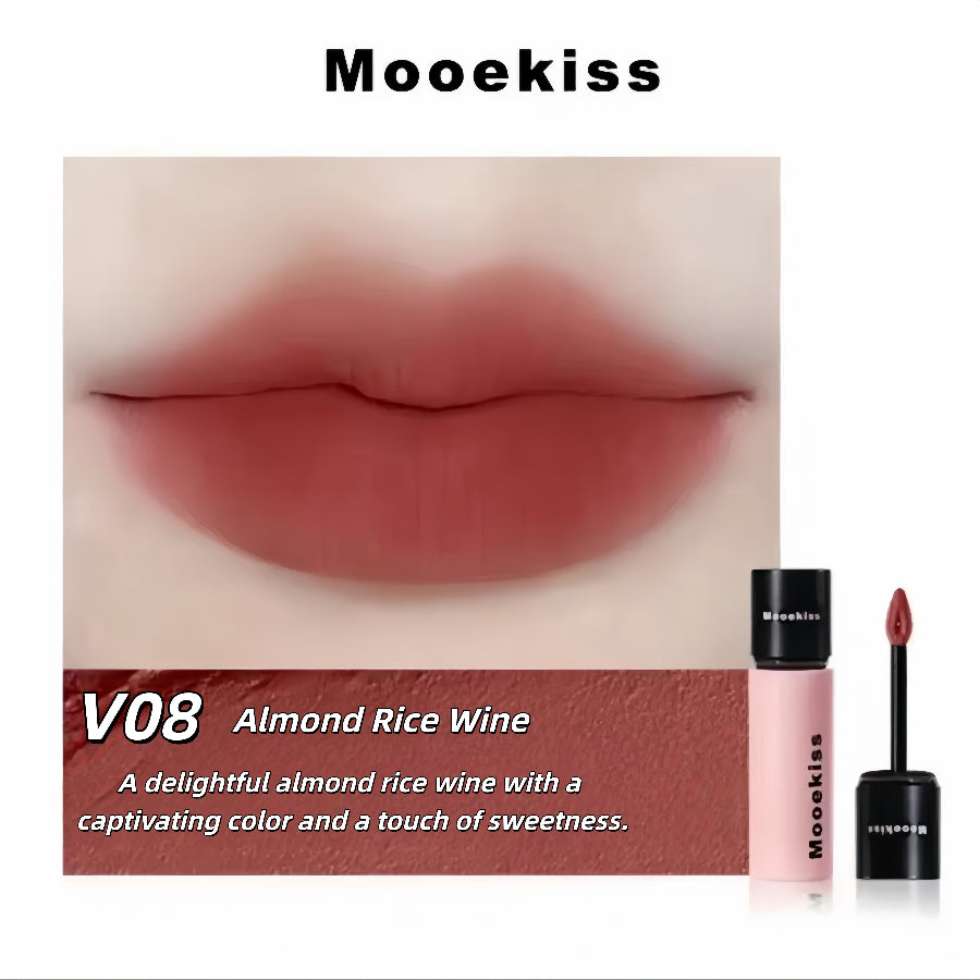 MUKESI Velvet Matte Lip Mud V08 Almond Rice Wine