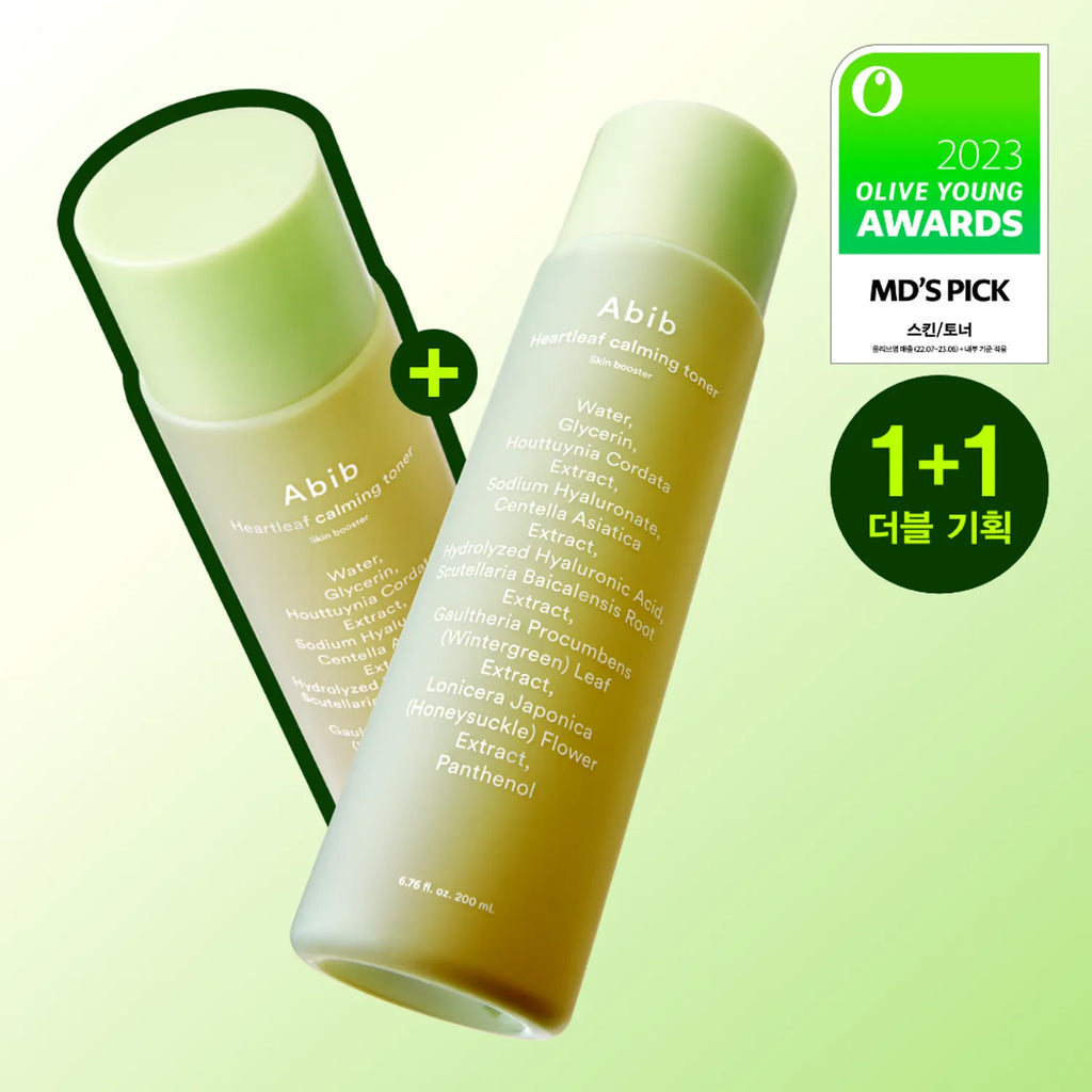 Abib Heartleaf Calming Toner Skin Booster Double Set