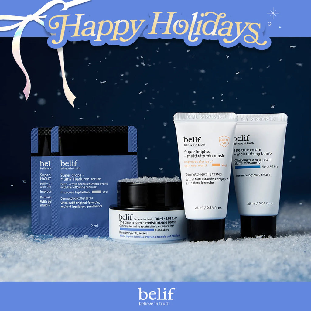 belif The True Cream Moisturizing Bomb 30ml Set(+Moisturizing Bomb 25ml+Vitamin Mask 25ml+Hyaluron Serum 2ml*2ea)