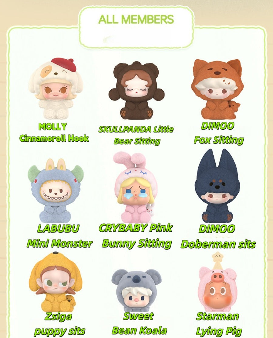 POPMART Bubble Cute Pouch Pajama Dress-up Series Blind Box Doll Bag (1 piece)