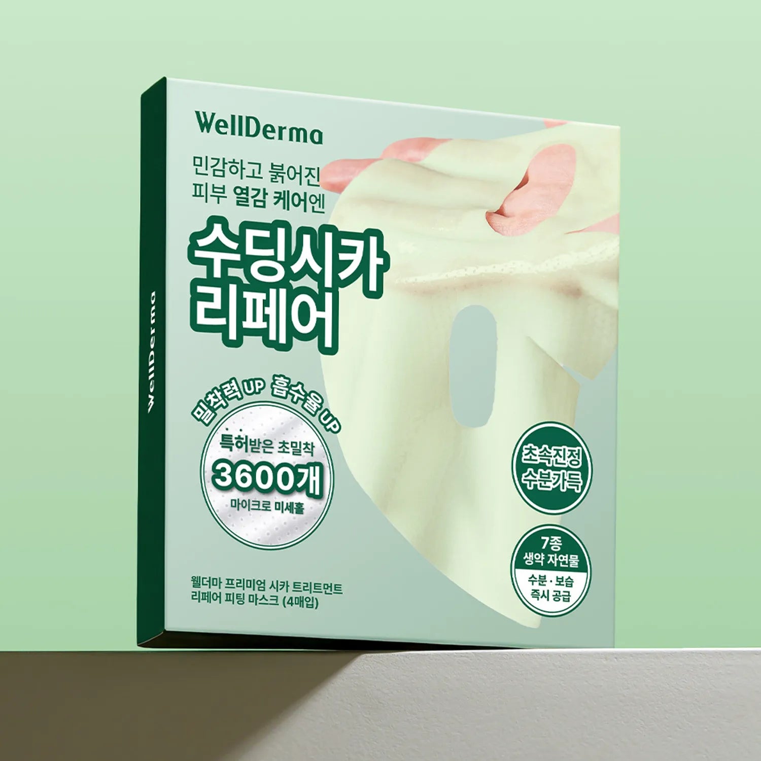 wellderma Cica Treatment Repair Fitting Mask Sheet 4ea