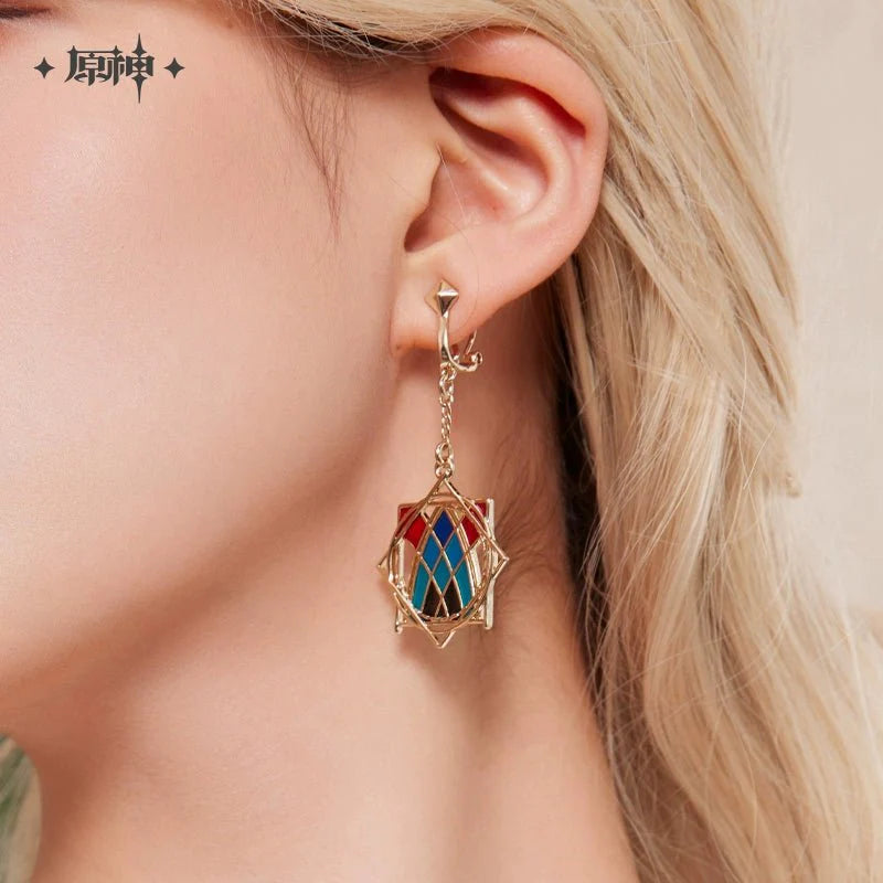 Genshin Impact | Yulin and Feisha Series Kaveh Necklace & Ear Clip Set