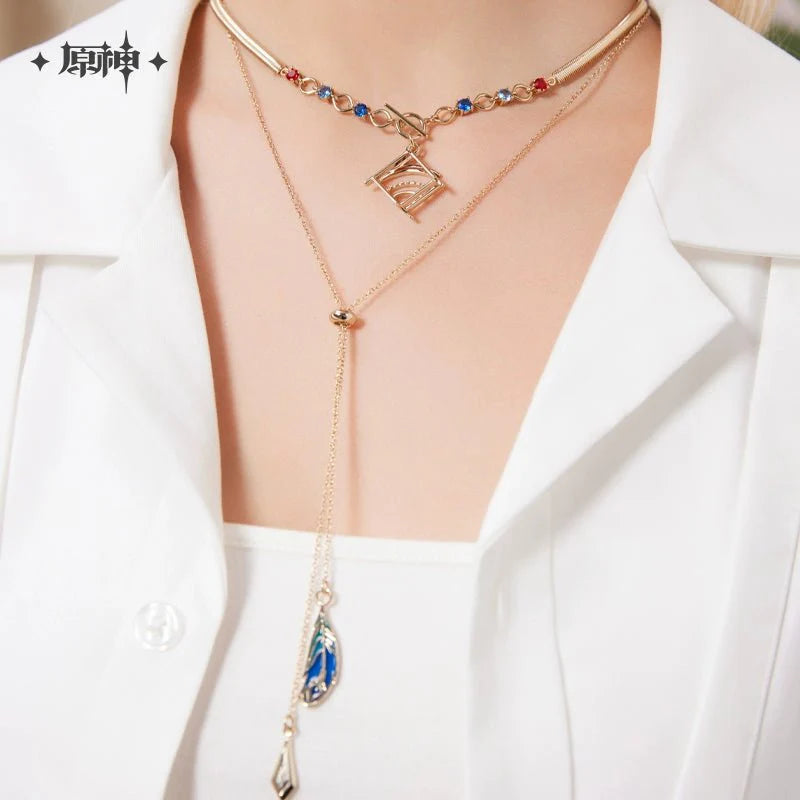 Genshin Impact | Yulin and Feisha Series Kaveh Necklace & Ear Clip Set