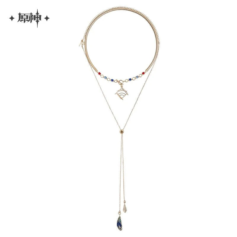 Genshin Impact | Yulin and Feisha Series Kaveh Necklace & Ear Clip Set