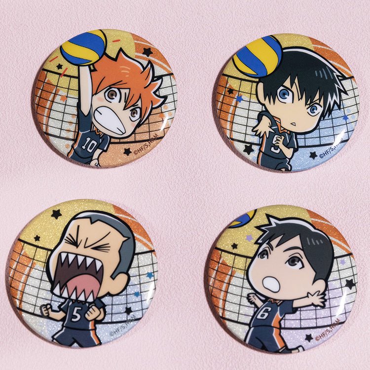 Haikyu!! | Chibi Badge Set XINGHEDONGMAN Anime Badge - FUNIMECITY Haikyu!! | - Q版系列 - Tsukishima Kei
