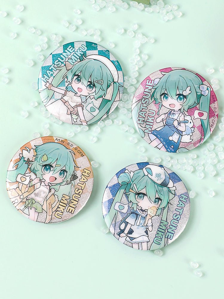 Hatsune Miku | Yi Qi Qu Jiao You Series Badge & Acrylic Badge Set Guang Bo- FUNIMECITY