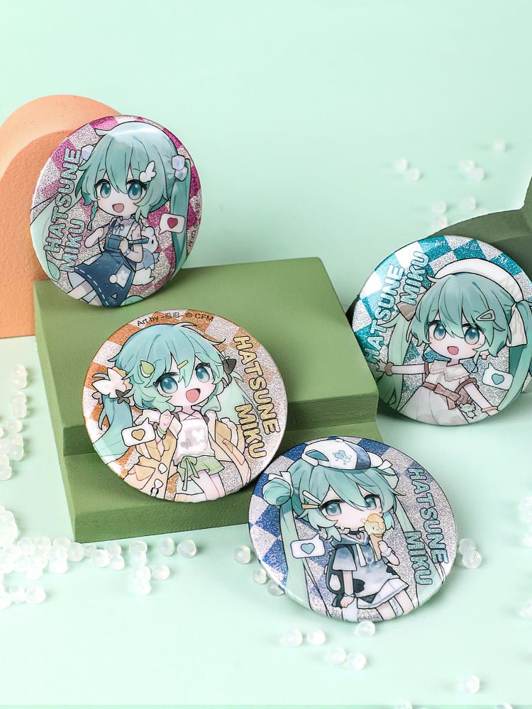 Hatsune Miku | Yi Qi Qu Jiao You Series Badge & Acrylic Badge Set Guang Bo- FUNIMECITY