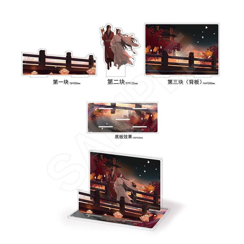Heaven Official's Blessing | 1st Anniversary Acrylic Figure Shikishi Board Set