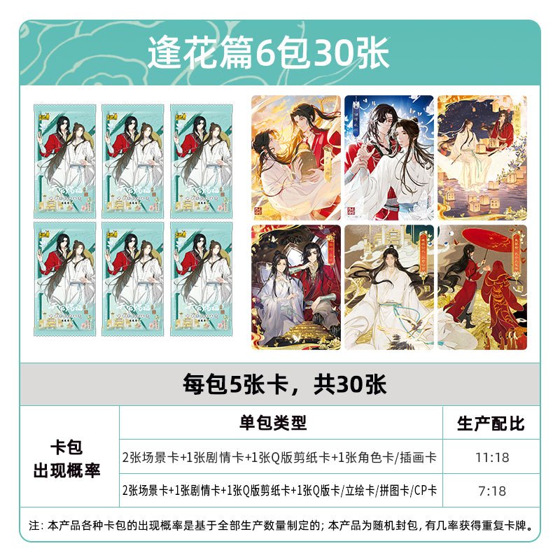 Heaven Officials Blessing | Feng Hua Series Art Card Blind Box