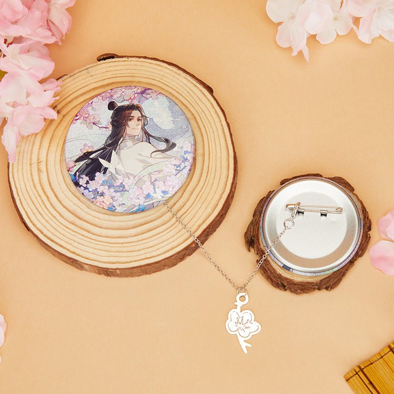 Heaven Official's Blessing | Tian Guan Ci Fu Yao Ye Hua Jian & Wu Hou Mei Gui Badge Set