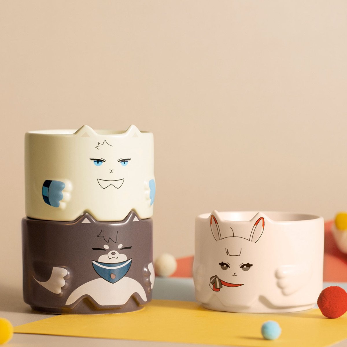 Link Click | Chibi Animals Cup Set Xingyunshi- FUNIMECITY