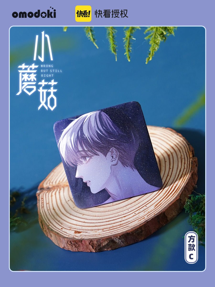 Little Mushroom | 3D Lenticular Card & Badge & Quicksand Standee Set omodoki- FUNIMECITY