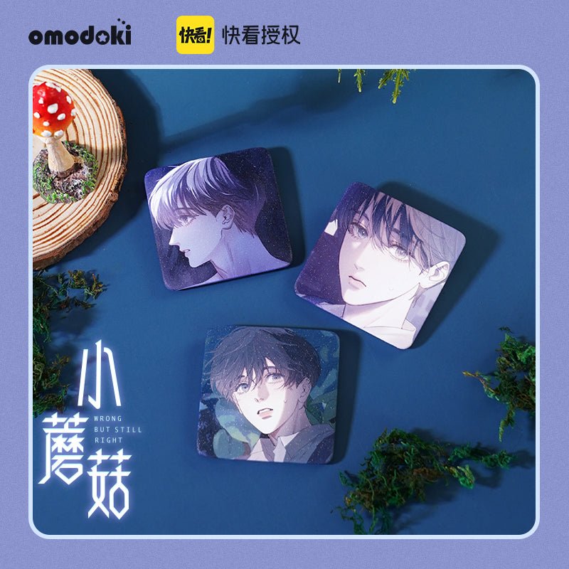 Little Mushroom | 3D Lenticular Card & Badge & Quicksand Standee Set omodoki- FUNIMECITY