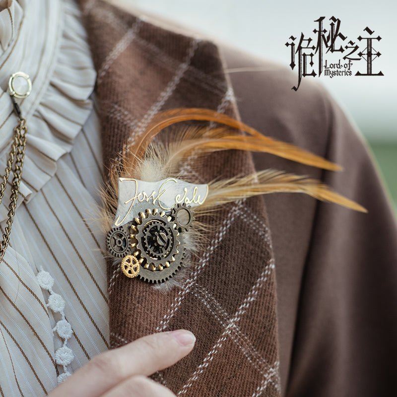 Lord of the Mysteries | Fors Wall's Gear Feather Brooch