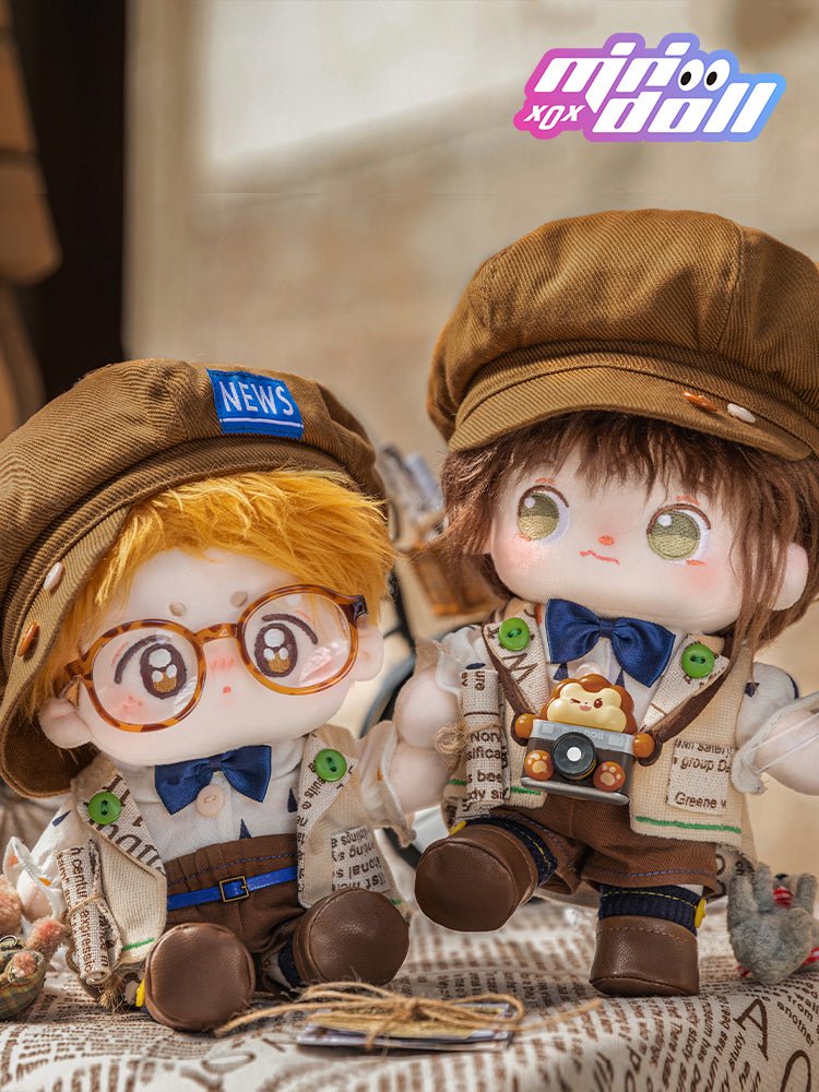 Minidoll 20 cm Plush Doll Clothes - Hans Journalist Theme MINIDOLL- FUNIMECITY