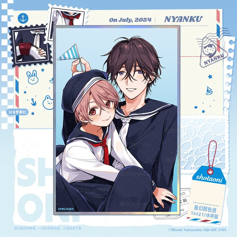 Shota Oni | Badge & Shikishi Board & Quicksand Standee & Acrylic Stand Figure Set