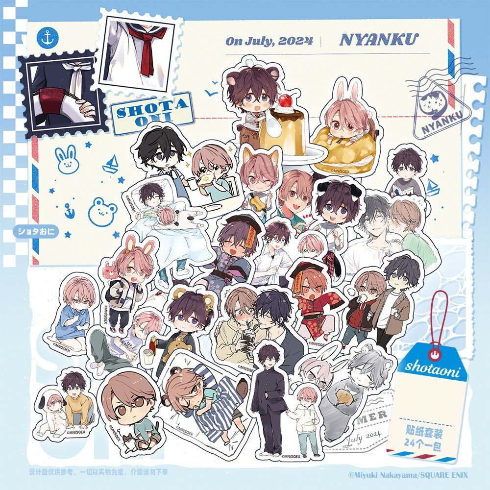 Shota Oni | Badge & Shikishi Board & Quicksand Standee & Acrylic Stand Figure Set