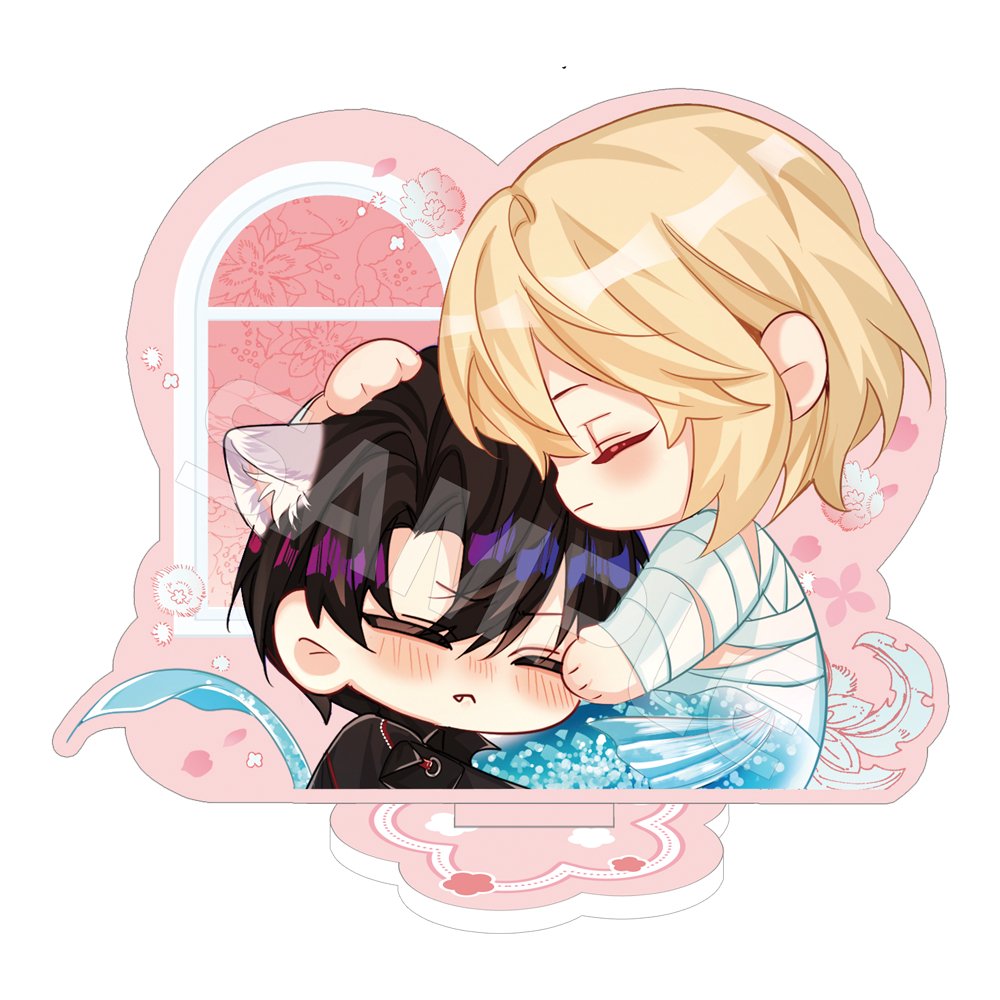 The Falling Merman | Chibi Acrylic Stand Figure & Badge Set