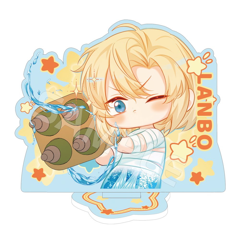 The Falling Merman | Chibi Acrylic Stand Figure & Badge Set