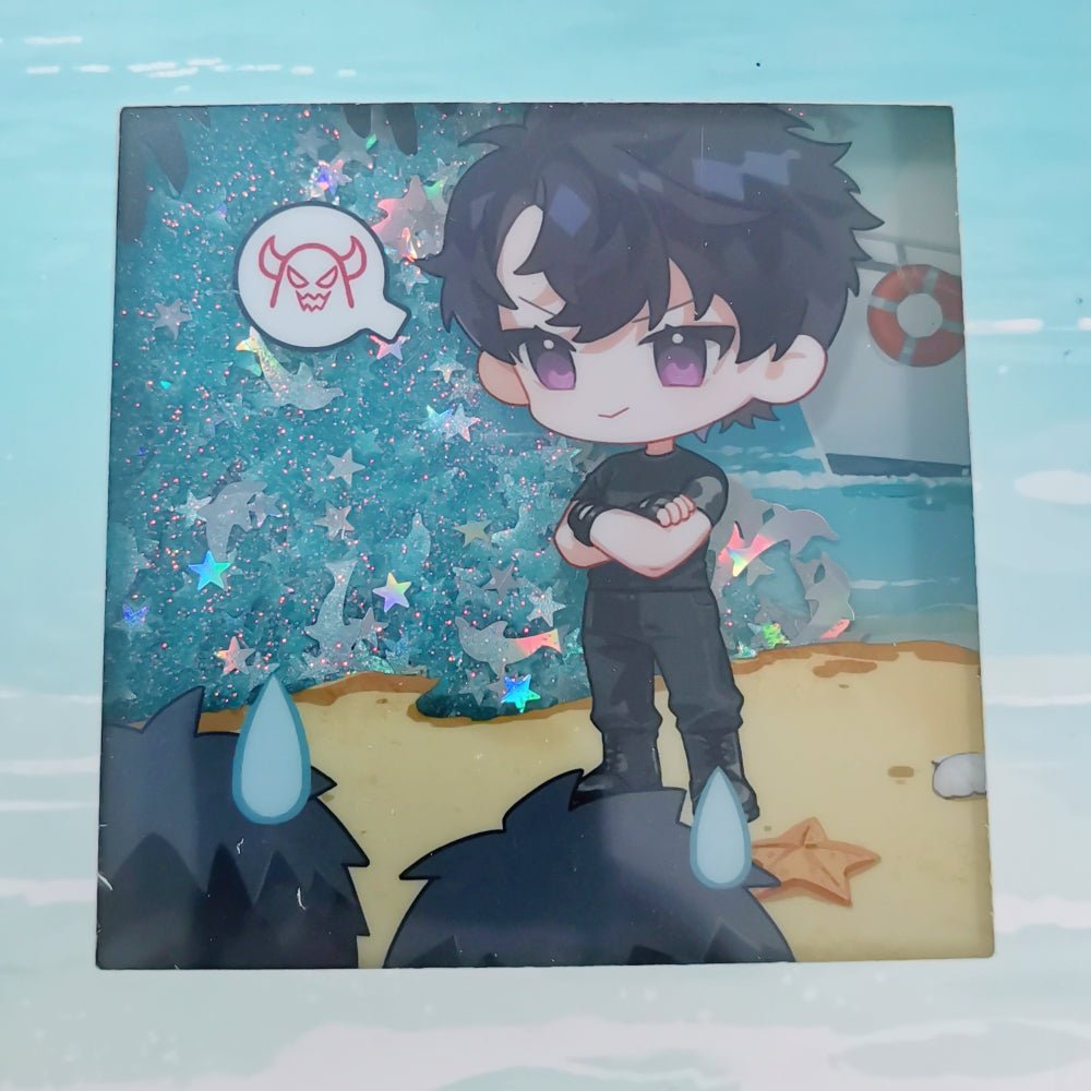 The Falling Merman | CP29 Badge & Acrylic Stand Figure & Shikishi Board Set