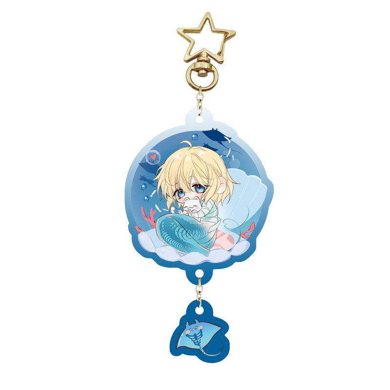The Falling Merman | Deep Ocean Chibi Acrylic Pendant Set Kuai Kan Anime Goods - FUNIMECITY
