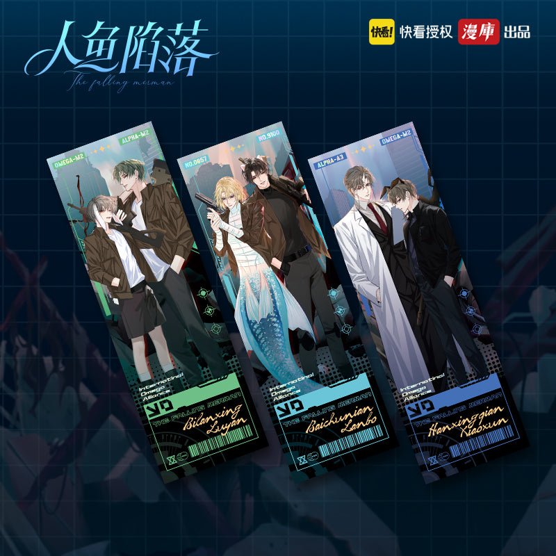 The Falling Merman | IOA Team Comic Badge Set & Art Cards & Acrylic Stand Figure & Quicksand Painting MANCOOL Anime Goods - FUNIMECITY