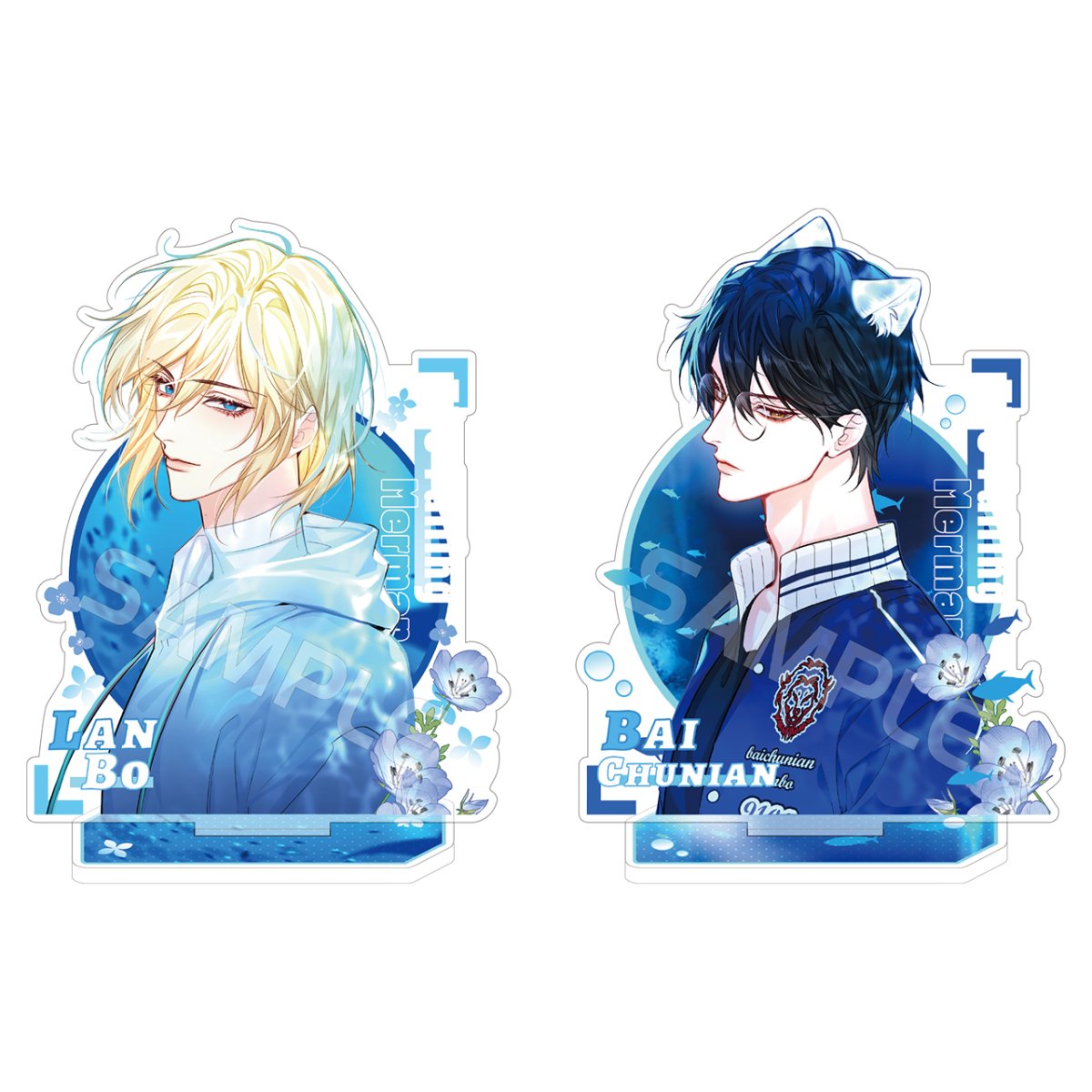 The Falling Merman | Polaroid & Badge & Quicksand Standee Set