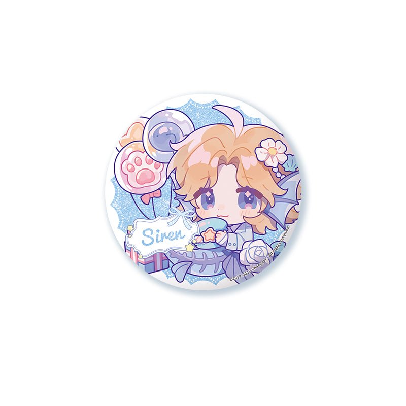 The Falling Merman | Valentine's Day Chibi  Badge Set