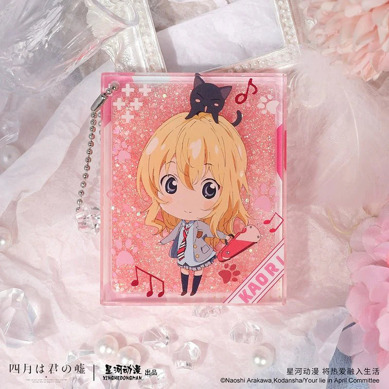Your Lie in April | Miyazono Kaori Badge & Charm & Acrylic Stand Figure & Quicksand Standee Set XINGHEDONGMAN Anime Goods - FUNIMECITY Your Lie in April - 宫园薰 - Badge